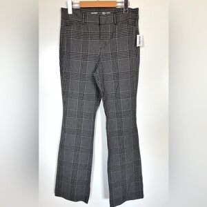 Old Navy High-Rise Pixie Flare Pants – Plaid Size 6 NWT